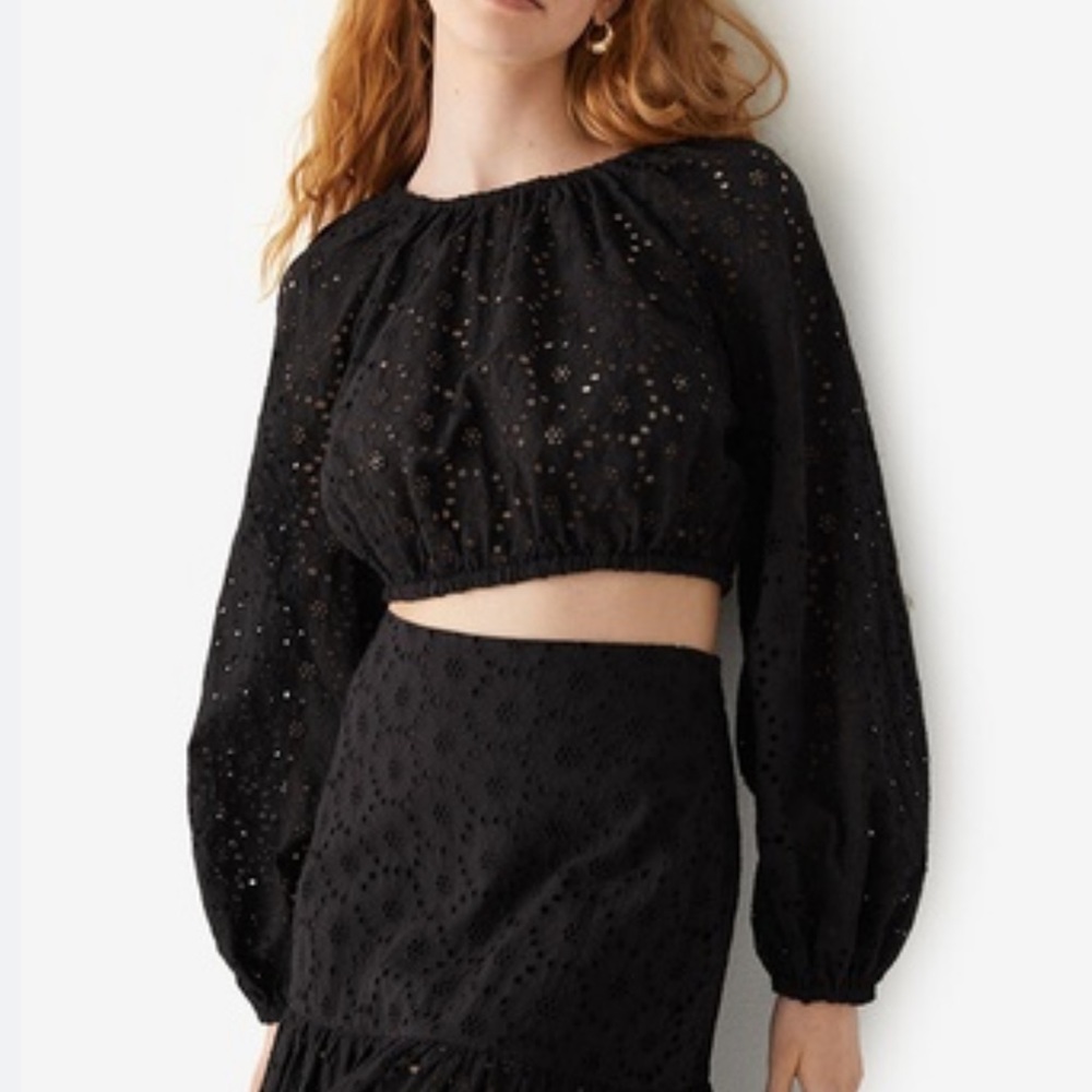 & other stories voluminous crop top